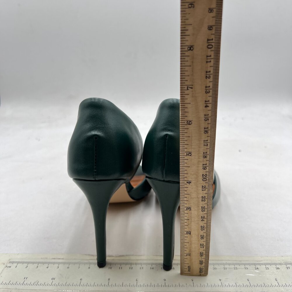 Pazzion Green Sexy Open Toe Slip On Stiletto Heeled Two Pieces Sandals - Picture 5 of 8